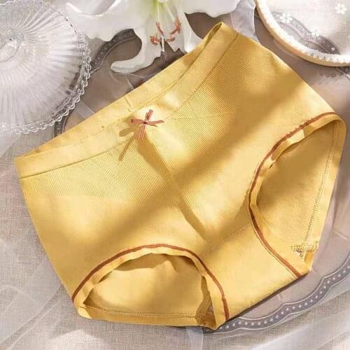 New Sexy Womens Panties Briefs Soft Comfortable Mid Rise Female Underwear Lingerie Skin-friendly Underpants