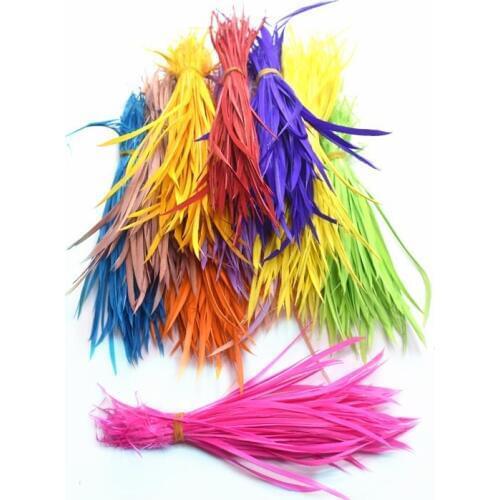 Wholesale colorful hair feathers for crafts 15-20cm natural Goose feathers for headdresses DIY jewelry Party plumes decoration