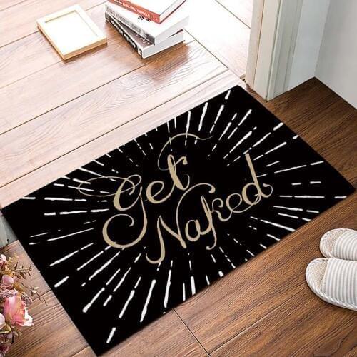 Get Naked Doormat Welcome Mat Entrance Mat Indoor/Outdoor Door Mats Floor Bath Mat