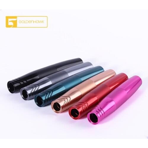 GOLDENHAWK Aluminum Alloy Professional Rotary Tattoo Machine Pen Permanent Makeup Cartridge Tattoo Pen For Artist Double Head