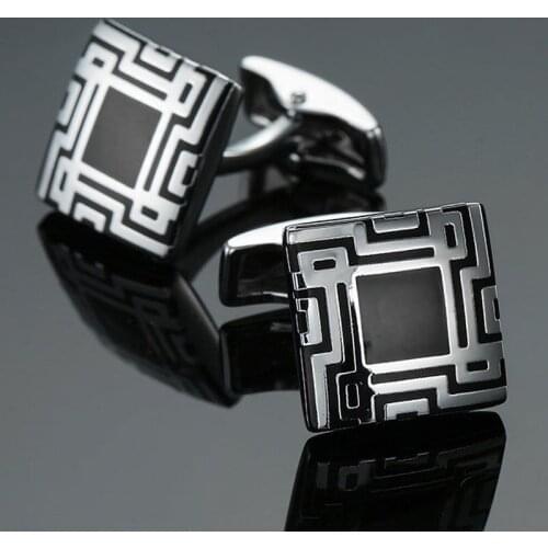 High quality silver flower Cufflinks new fashion jewelry brand Cufflinks mens wedding shirt clothing badge pin gift