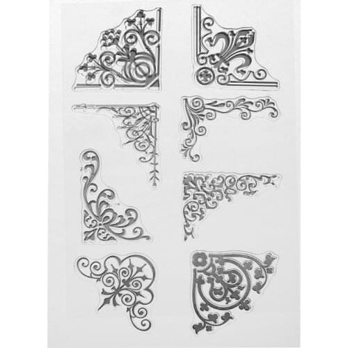 Corner Silicone Clear Seal Stamp DIY Scrapbooking Embossing Photo Album Decorative Paper Card Craft Art Handmade Gift