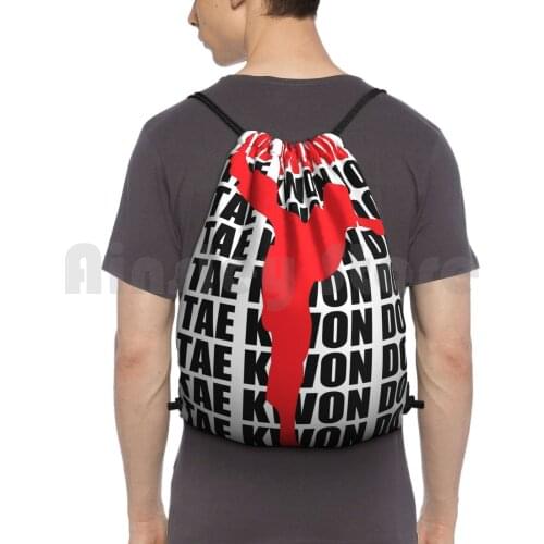 Tae Kwon Do Backpack Drawstring Bags Gym Bag Waterproof Tae Kwon Do Korea Sport Martial Arts Fitness