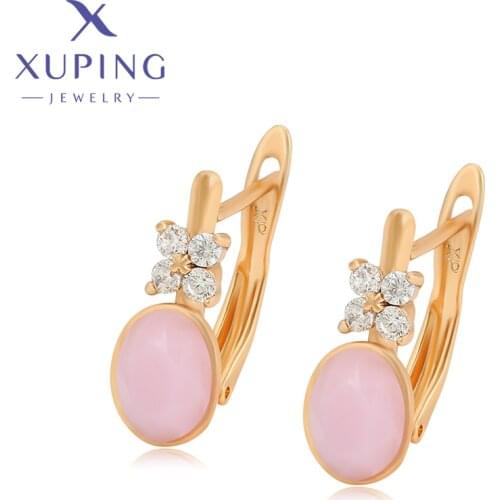 Xuping Jewelry Fashion New Arrival Crystals Earrings for Women Gift A00282948
