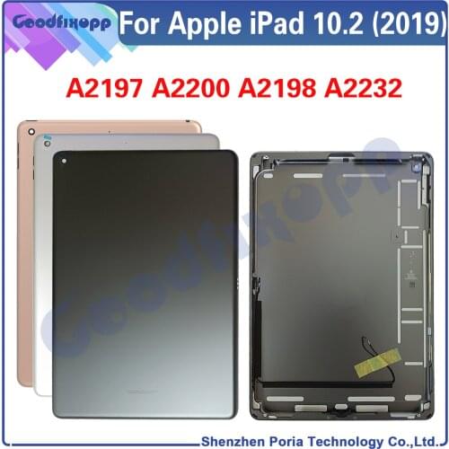 For Apple iPad 10.2 2019 A2197 A2200 A2198 A2232 iPad7 11 12 Battery Back Cover Rear Case Cover Rear Lid Parts Replacement