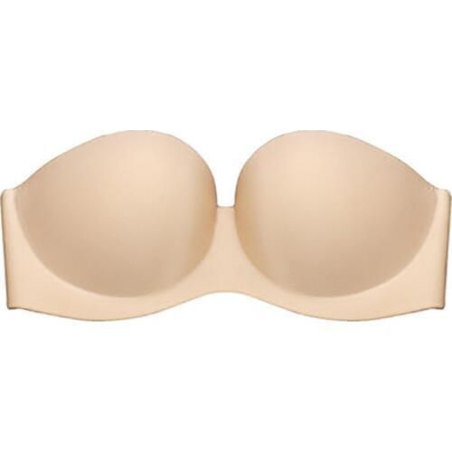 Sanderala Sexy Invisible Wedding Bras Women Magic Strapless Lingerie Push Up Bra Backless Bralette 1/2 Cup Brassiere Underwear