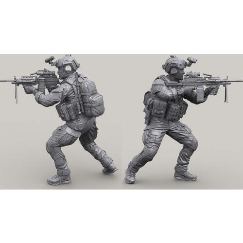 1/16 Scale Modern US Seals Special Forces Miniatures Unpainted Resin Model Kit Figure Free Shipping