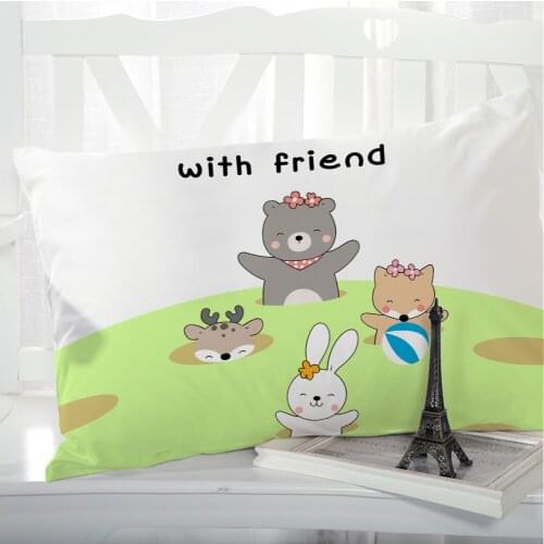 1pc Animal Cartoon Pillow cover Pillow case Bedding Pillowcase Pillowcovers decorative 3D Print for children kids baby friend