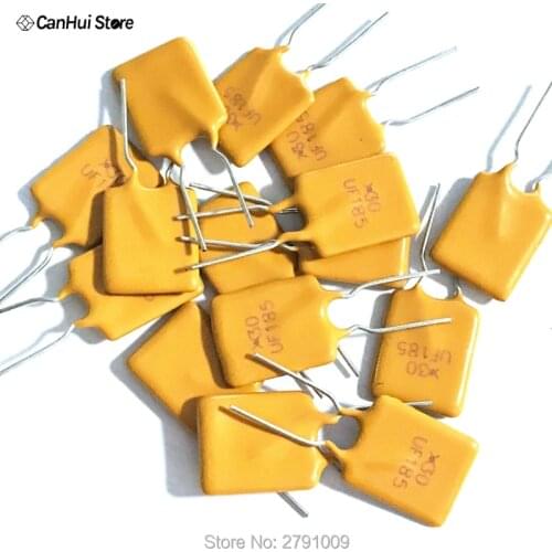 10PCS/lot Self Recovery Fuse RUEF185 UF185 30V 1.85A PPTC X30 DIP Resettable Fuse 1.85A 30V PTC