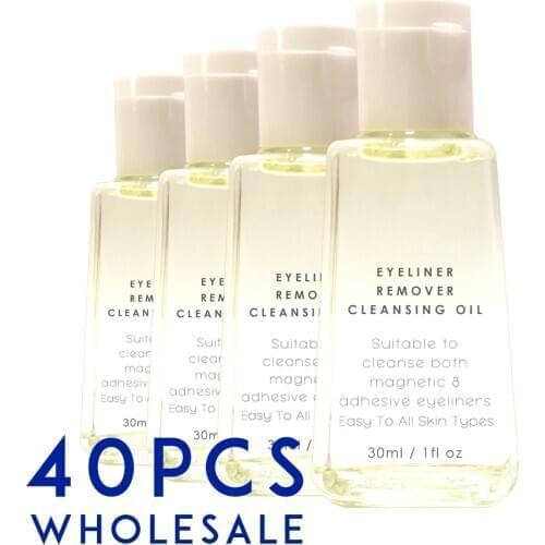 40 PCS Makeup Remover Adhesive Eyeliner Remover Makeup Cleansing Oil