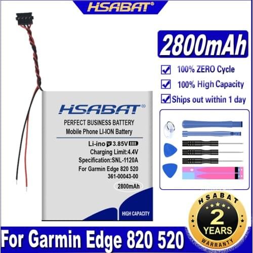 HSABAT 361-00043-00 2100mAh Battery for Garmin Edge Explore 820 Edge 520 500 200 205 GPS Edge 520 plus Edge820 Edge 820