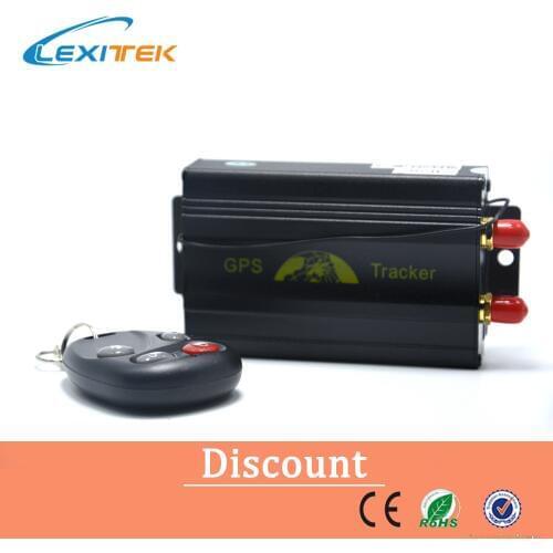 Real time Car GPS tracker TK103B With Remote Control Quadband GSM/GPS Car Alarm SD Card Slot Tracking System