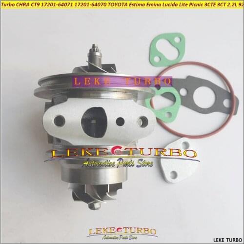 Free Ship TURBO Cartridge CHRA CT9 17201-64071 17201-64070 Turbocharger For TOYOTA Estima Emina Lucida Lite Picnic 3CTE 3CT 2.2L