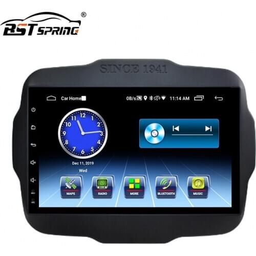 Bosstar android car dvd player for Jeep Renegade 2016 car gps navigation radio enterment system headunit monitor with 1+16gb