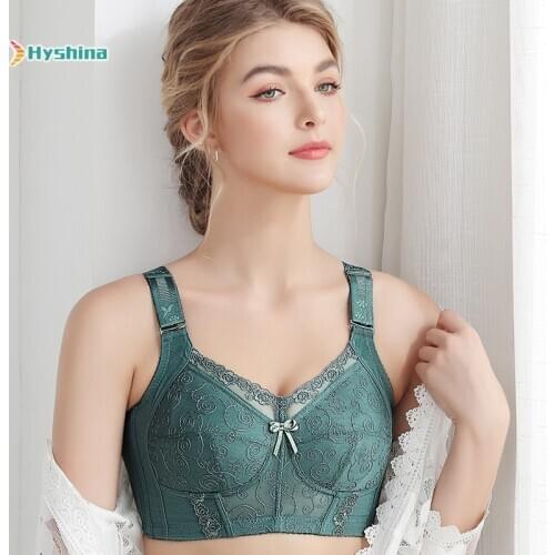 Underwear Women Without Steel Hoop Gathered Ultra Thin Fat Mm Full Cup Bra