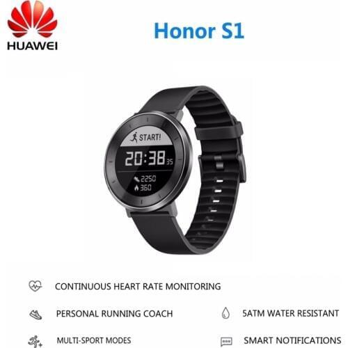 Hot Sell Original Huawei Honor S1 Smart Watch With Heart Rate Monitor Continuous Long Battery Life To 6 Days PK DZ09 Watch Seri