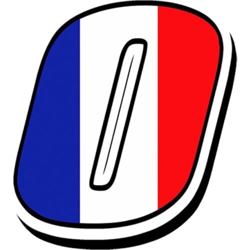 Creative Car Sticker Racing Numbers Vinyl France Flag Car Sticker Waterproof Accessories for Motocross Auto Atv Bike,13cm*10cm