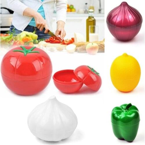 Kitchen Food Crisper Vegetable Containers Onion Garlic Storage Fresh Tomatoes Pepper Box Avocado Shipping Lemon Drop Green G2Z8