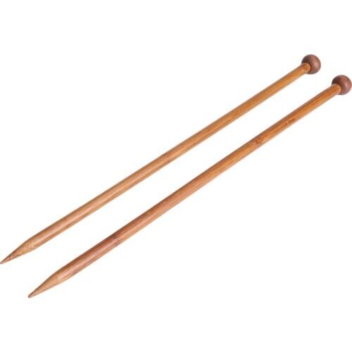 18 Sizes 36pcs/Set Carbonize Bamboo Single Pointed Crochet Knitting Needles Kit Smooth Crochet Hooks Needle Arts Craft Tool