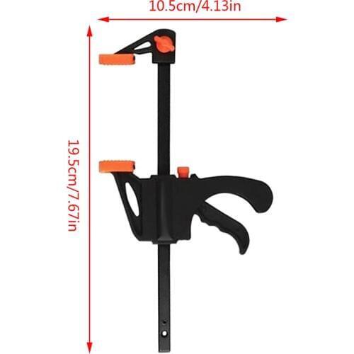 New Hot F Type Clamp Quick Ratchet Release Speed Squeeze Wood Working Bar Fixture Grip Woodworking Clip Kit