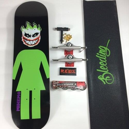 Spitfire and Girl Deck 8.0/8.125/8.25/8.375/8.5 Inch Professional Canadian Mple A Complete Set of Skateboard