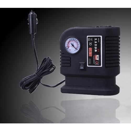 Portable Electric Air Compressor 12V 300PSI Auto Car Tyre Air Pump Tire Inflatable Pump + 3 Adapter with Cigarette Lighter Plug