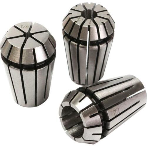 3pcs Er20 Spring Collet Chuck Lathe Milling Cnc Engraving Holder 1/8 Inch 1/4 Inch 1/2 Inch Scroll Chuck