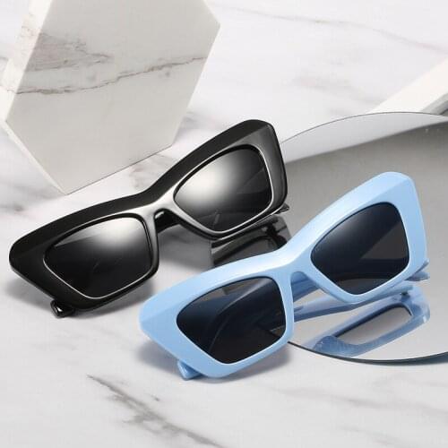 Sunglasses Small Triangle Cat Eye Sunglasses Women Fashion Vintage Cat Eyeglasses Female 2021 Stylish Sun Glasses UV400 Goggles