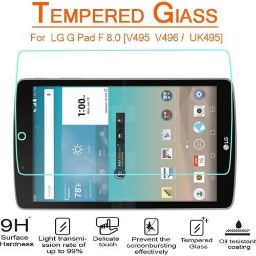 Safety Package Tempered Glass Screen Protector for LG G Pad F II 2 8.0 V495/V496/V498 Safety Protective Glass Film on G Pad F