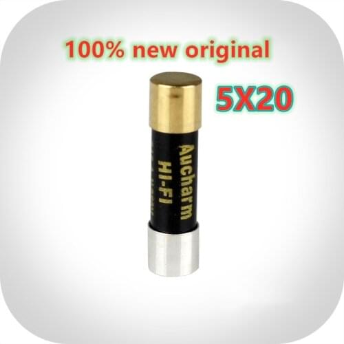 1PCS Hifi fever grade single crystal silver nano fuse CD tube amplifier amplifier socket gold-plated cap sound insurance tube