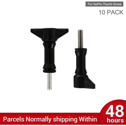 10 PACK Long Thumb Screw Monopod Tripod Mount for GoPro Hero 9 8 7 6 5 4 Yi 4K Sjcam Eken Go Pro Action Camera Accessories