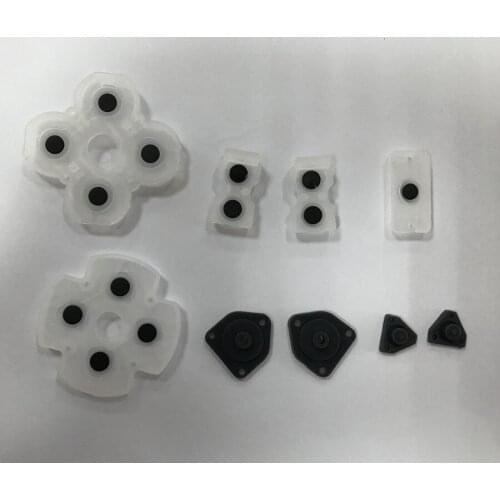 100pcs/lot for replacement for ps4 game pad controller button rubber set 9in1