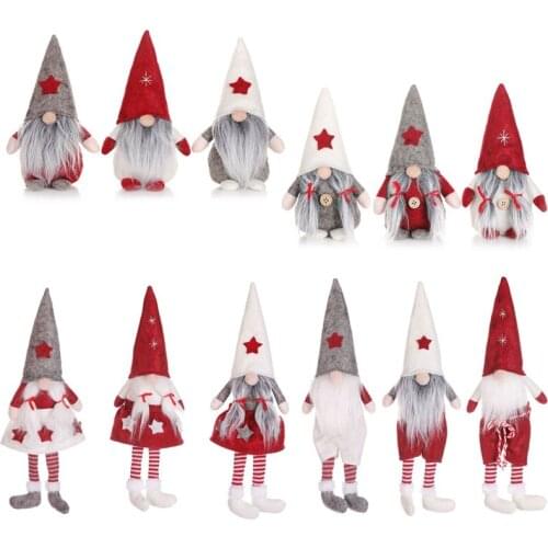 2021 Christmas Santa Faceless Gnomes Dolls Christmas Decorations for Home Xmas 2022 New Year Gifts Navidad Ornaments Noel Decor