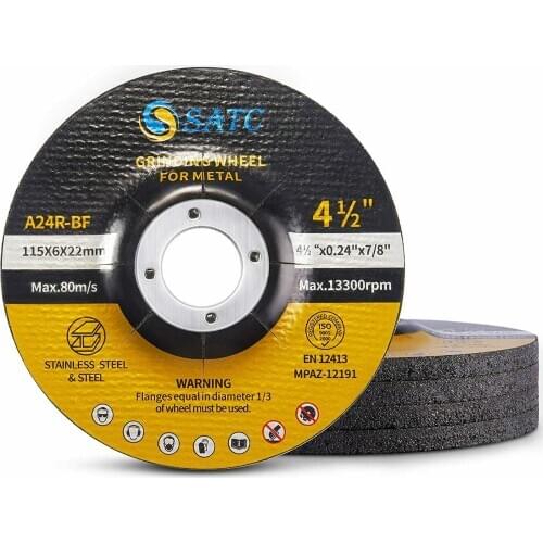 5 Pack Grinding Wheels 4-1/2" x1/4" x 7/8" Metal Grinding Disc for Angle Grinder