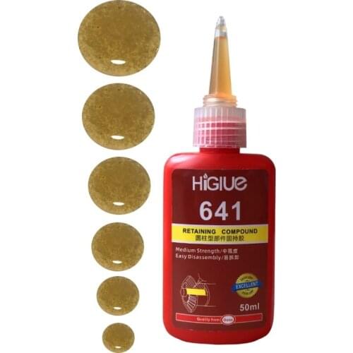 HiGlue 641 Equivalent Bearing Glue Medium Strength Fast Cure 50ml*1pcs
