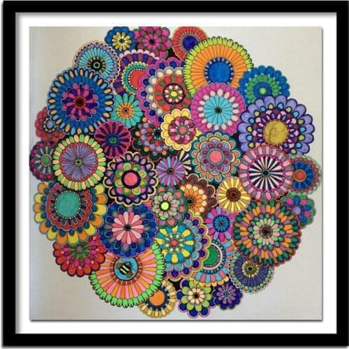 Diamond Embroidery Flowers Mandala Abstract Diy Diamond Painting Pattern Rhinestones Sale Diamond Needlework RF779