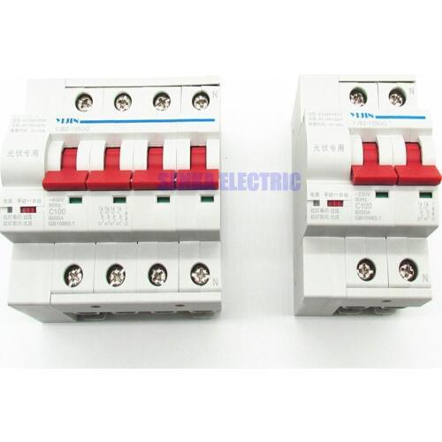 2P 4P Solar Automatic Reclosing Miniature Circuit Breaker for Photovoltaic System Automatic Reconnection Mini MCB