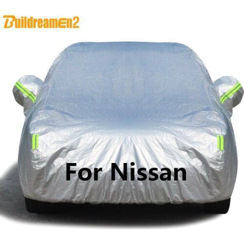 Buildremen2 Thick Cotton Car Cover Waterproof Sun Snow Rain Prevent Cover For Nissan Juke X-Trail Qashqai Note March Tiida 370Z
