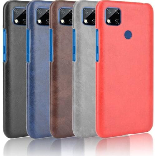 For Xiaomi Redmi 9C Case Luxury Litchi Striae PU Leather Hard Back Cover Case For Xiaomi Redmi 9C 9 C Redmi9C Phone Cases