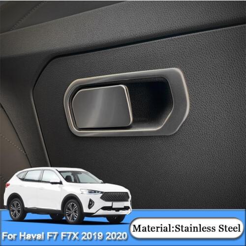 For Haval F7 F7X 2019 2020 Car Styling Interior Co-pilot Storage Box Decorative Sequins Stickers Cover Automobiles Accessories
