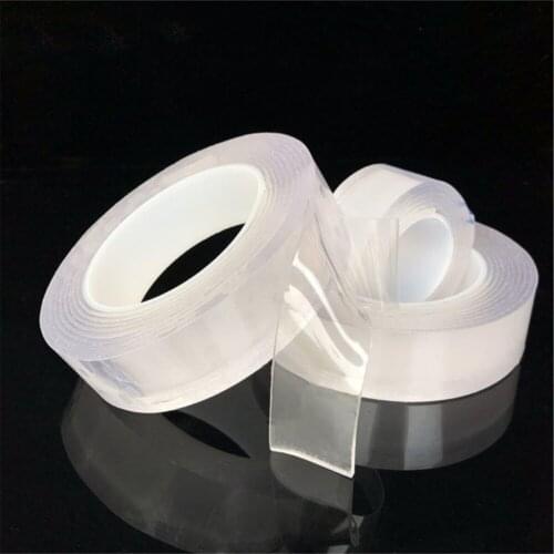 3M Nano Double Sided Silicone Gel Adhesive Tape Transparent No Trace Reusable Waterproof Adhesive Tape Cleanable