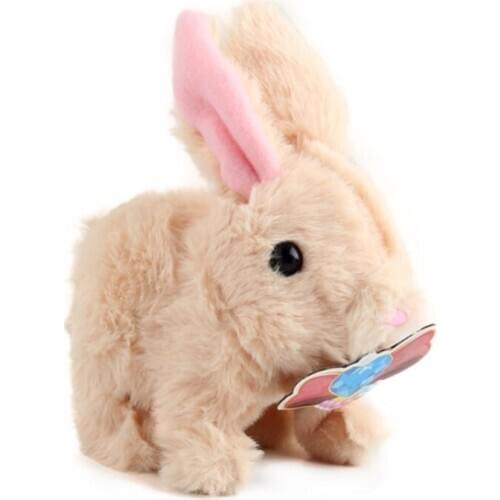 Electronic Interactive Walking Rabbit Toys Electric Robotic Pets Children Gift