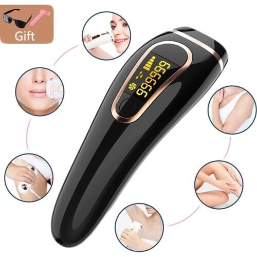 999999 Flash IPL Laser Hair Removal Machine Professional Epilator Depilador Hair Remover with LCD Display for Bikini Face Body