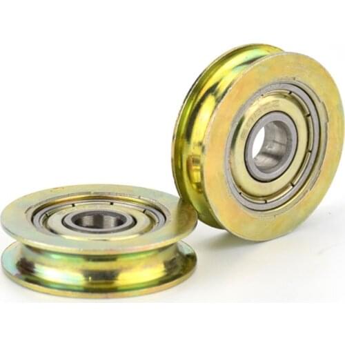 8*32*8.3mm groove, metal rust proof, U type, over wire rope guide wheel suspension wheel, 608zz bearing pulley roller