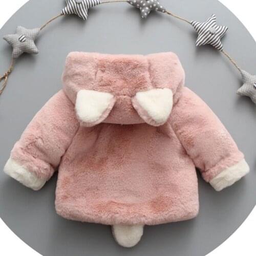 Baby Girls Coats Spring Autumn Wool Hooded Jacket For Infant Kids Warm Outerwear Toddler Boys Clothes Children Jacket Girl Coats