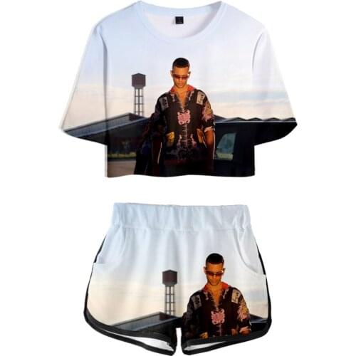 Kawaii Mahmood 3D Summer Unisex Sets Sexy Short Tops+shorts Elastic Waist Suit Vitality Kawaii Two Piece Sets Y2K Women-clothing