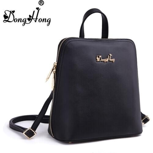 Fashion women shoulder backpack 100% real leather quality casual style double shouder cute girl bag