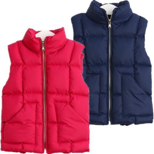 Brand New Children Clothing Spring Fall Winter kids Thick Casual Vests Muti-colors Solid Children Waistcoat Boys Girls Vests