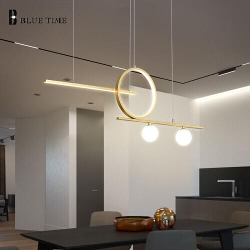 New Arrival Modern Led Pendant Light For Dining room Living room Kitchen Room Lights Hanging Pendant Lamp Metal Lighting Fixture