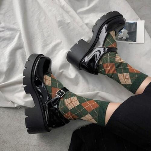 Uniform Shoes Uwabaki Japanese JK Straps Buckle Women Girls School Students Lolita Shoes Black Heels PlatformCosplay Shoes Adult